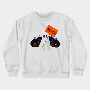 Halloween Pickleball Ghost BOO Crewneck Sweatshirt